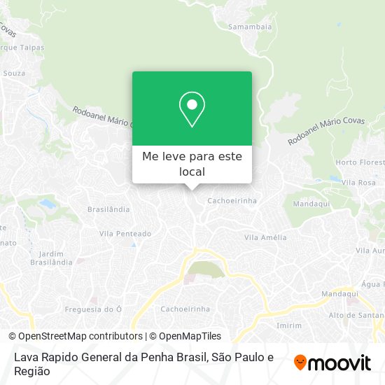 Lava Rapido General da Penha Brasil mapa