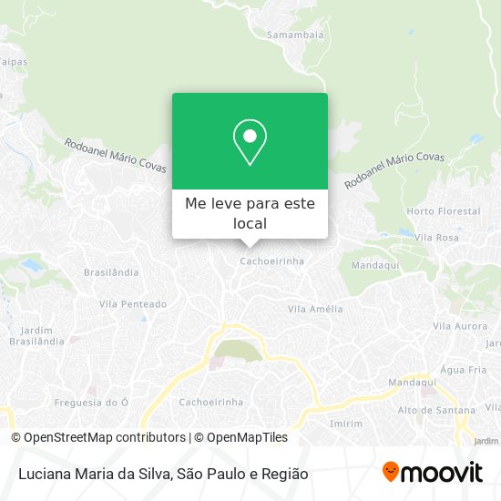 Luciana Maria da Silva mapa