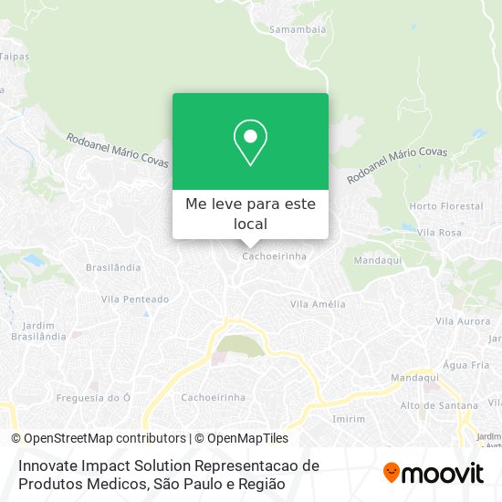 Innovate Impact Solution Representacao de Produtos Medicos mapa
