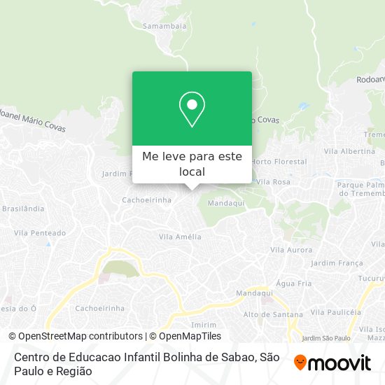 Centro de Educacao Infantil Bolinha de Sabao mapa
