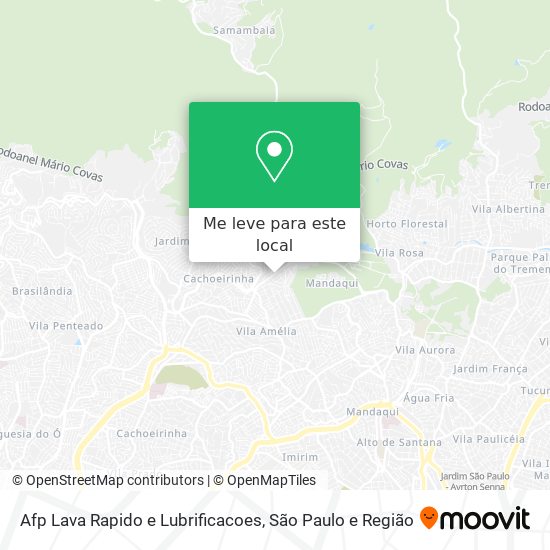 Afp Lava Rapido e Lubrificacoes mapa