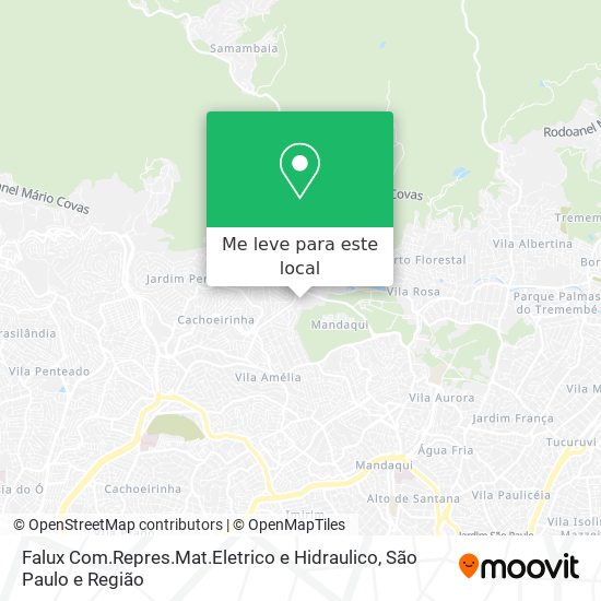 Falux Com.Repres.Mat.Eletrico e Hidraulico mapa