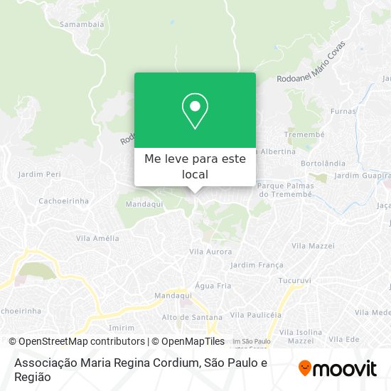 Associação Maria Regina Cordium mapa