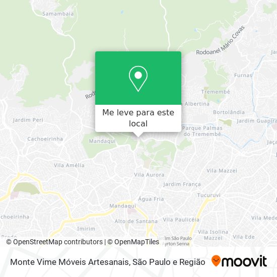 Monte Vime Móveis Artesanais mapa