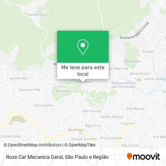 Roze Car Mecanica Geral mapa