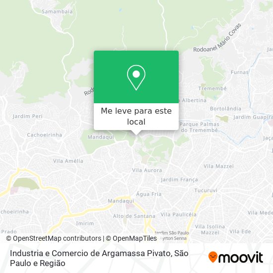 Industria e Comercio de Argamassa Pivato mapa