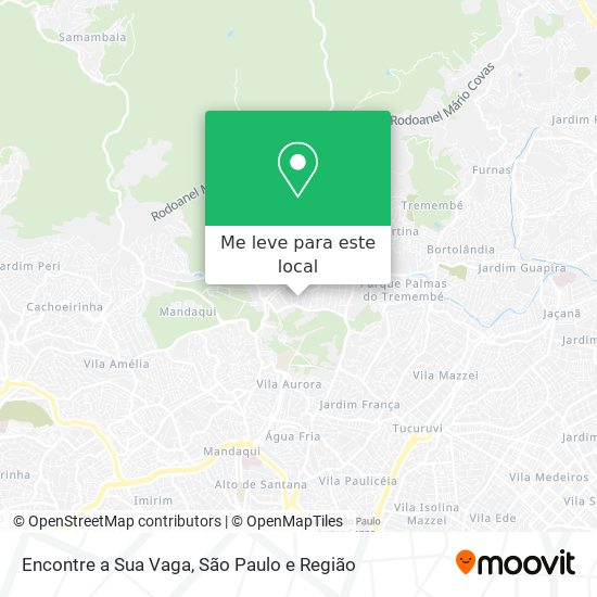 Encontre a Sua Vaga mapa