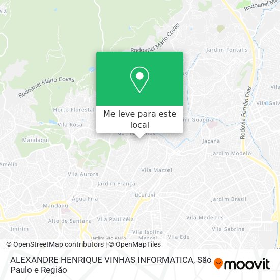 ALEXANDRE HENRIQUE VINHAS INFORMATICA mapa