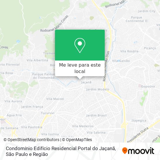 Condomínio Edifício Residencial Portal do Jaçanã mapa