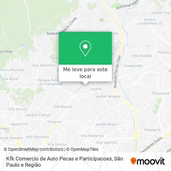 Kfk Comercio de Auto Pecas e Participacoes mapa