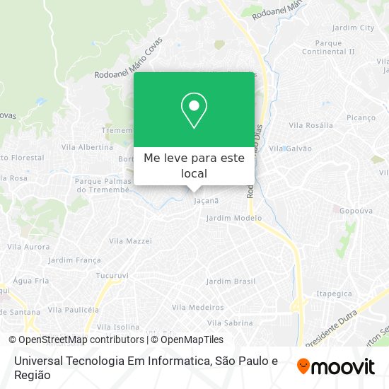 Universal Tecnologia Em Informatica mapa