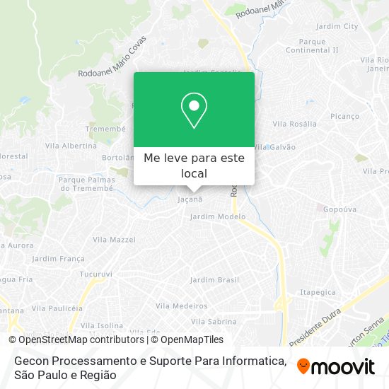 Gecon Processamento e Suporte Para Informatica mapa