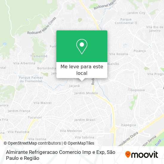 Almirante Refrigeracao Comercio Imp e Exp mapa
