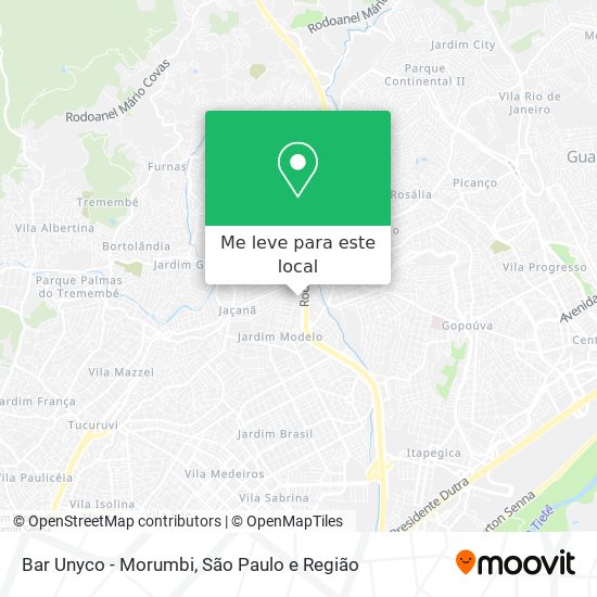 Bar Unyco - Morumbi mapa