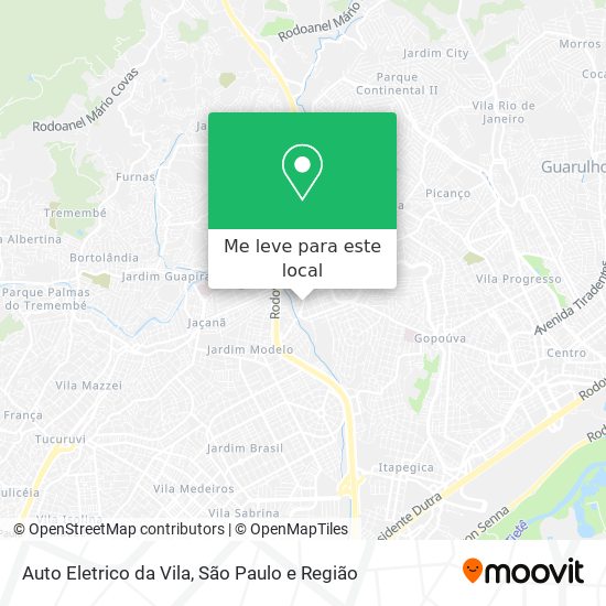 Auto Eletrico da Vila mapa