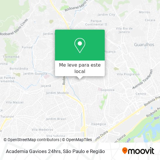 Academia Gavioes 24hrs mapa