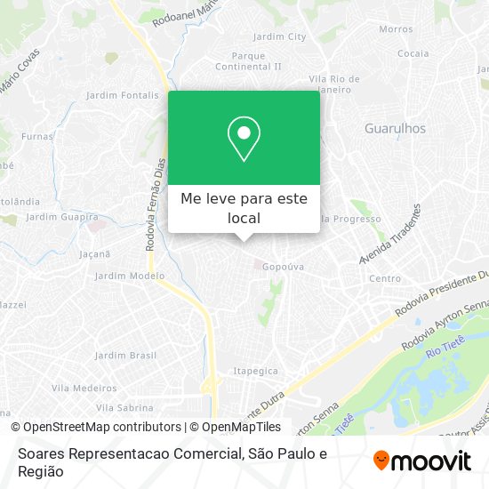 Soares Representacao Comercial mapa