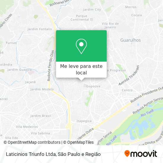 Laticinios Triunfo Ltda mapa