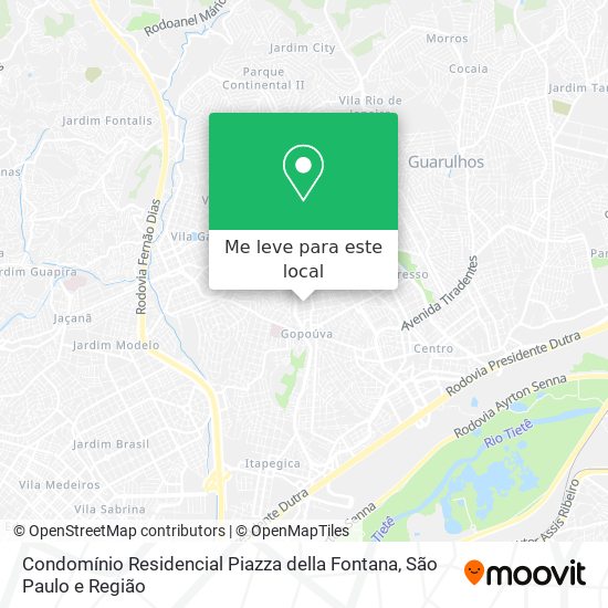 Condomínio Residencial Piazza della Fontana mapa
