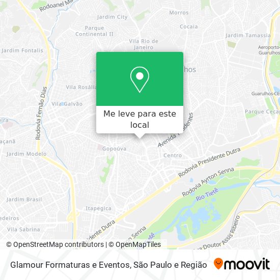 Glamour Formaturas e Eventos mapa