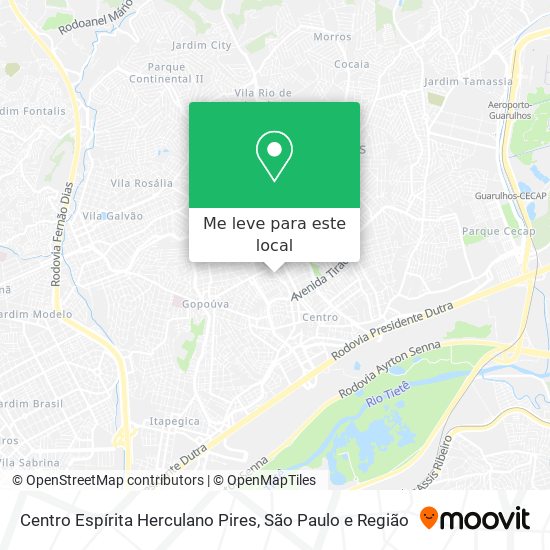 Centro Espírita Herculano Pires mapa
