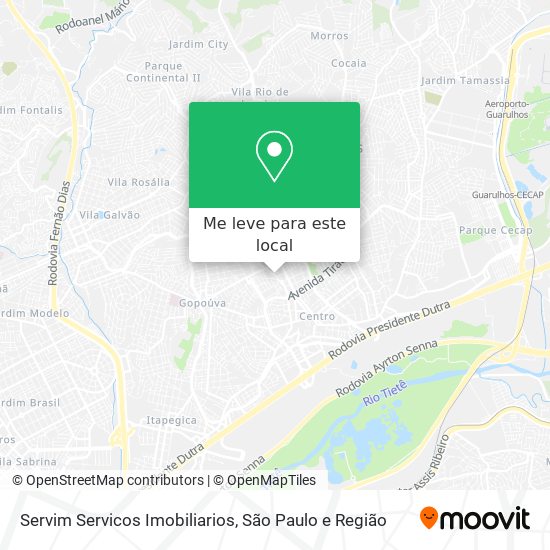 Servim Servicos Imobiliarios mapa