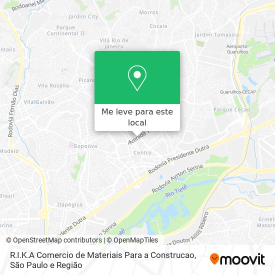 R.I.K.A Comercio de Materiais Para a Construcao mapa