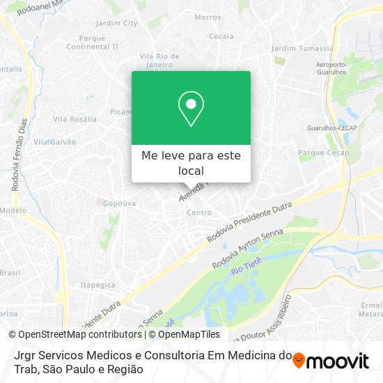 Jrgr Servicos Medicos e Consultoria Em Medicina do Trab mapa