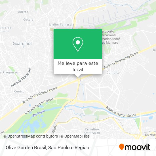 Olive Garden Brasil mapa