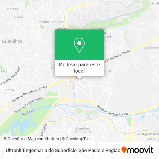 Ultranit Engenharia de Superficie mapa