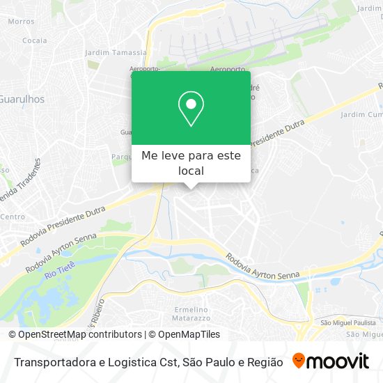 Transportadora e Logistica Cst mapa
