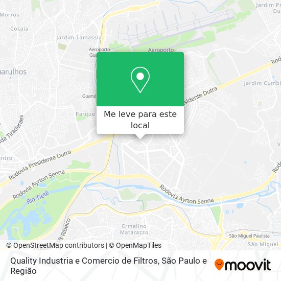 Quality Industria e Comercio de Filtros mapa