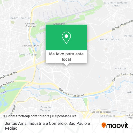 Juntas Amal Industria e Comercio mapa