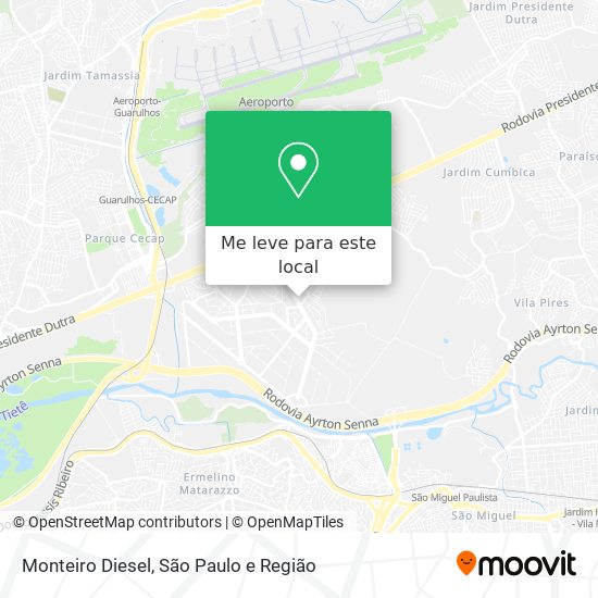 Monteiro Diesel mapa