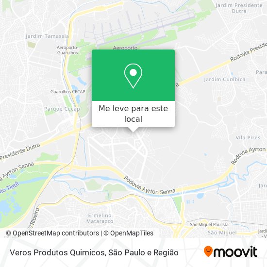 Veros Produtos Quimicos mapa