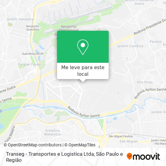 Transeg - Transportes e Logistica Ltda mapa