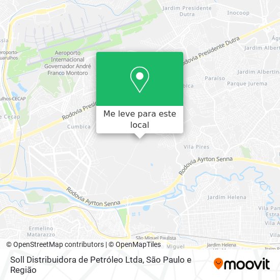 Soll Distribuidora de Petróleo Ltda mapa