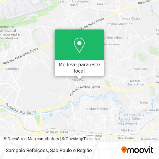 Sampaio Refeições mapa