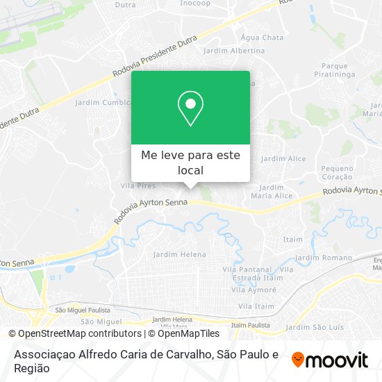 Associaçao Alfredo Caria de Carvalho mapa