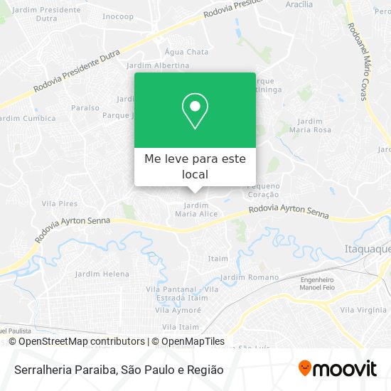 Serralheria Paraiba mapa