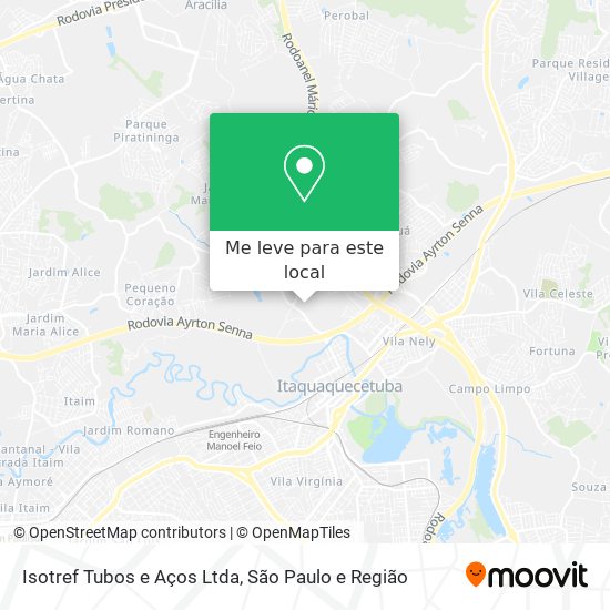 Isotref Tubos e Aços Ltda mapa