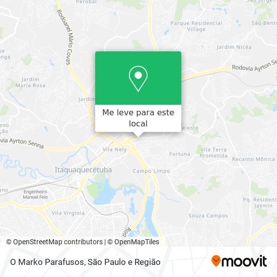 O Marko Parafusos mapa