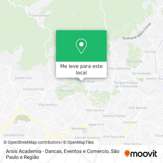 Arsis Academia - Dancas, Eventos e Comercio mapa