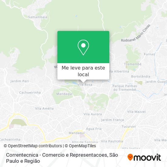 Correntecnica - Comercio e Representacoes mapa