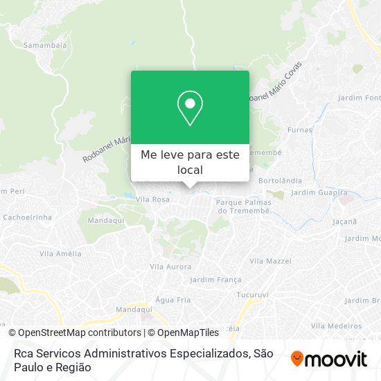 Rca Servicos Administrativos Especializados mapa