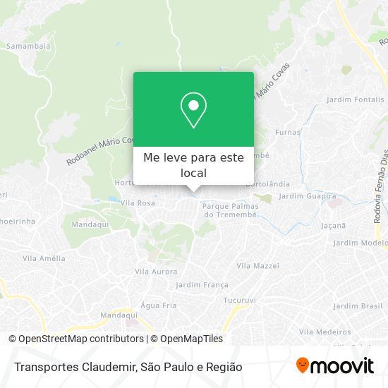 Transportes Claudemir mapa