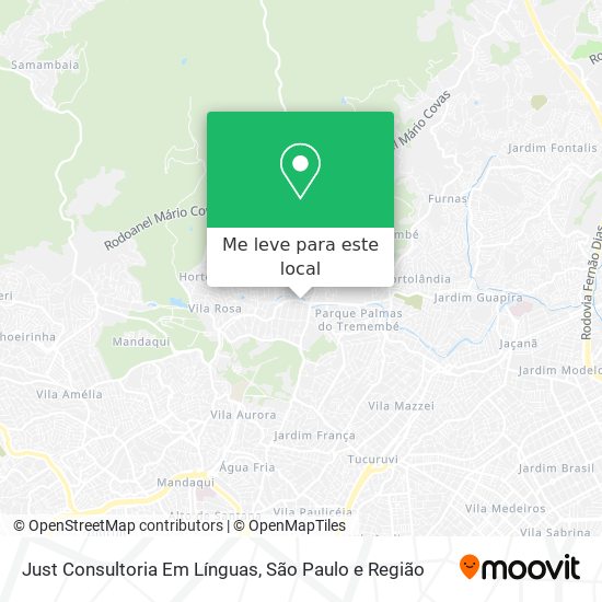 Just Consultoria Em Línguas mapa