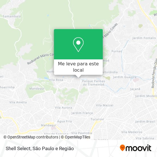 Shell Select mapa