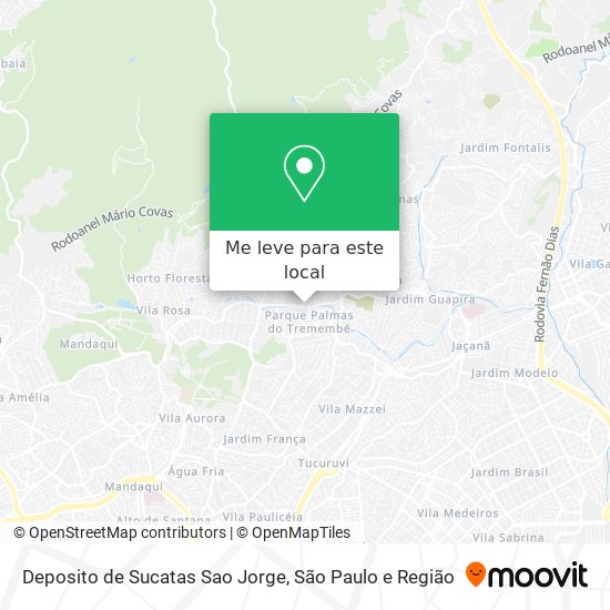 Deposito de Sucatas Sao Jorge mapa