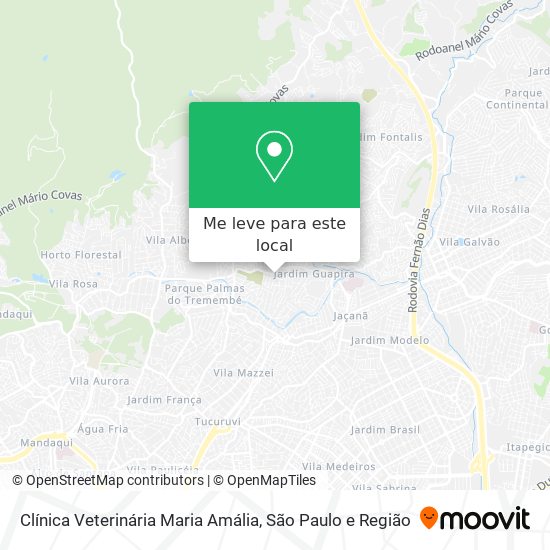 Clínica Veterinária Maria Amália mapa